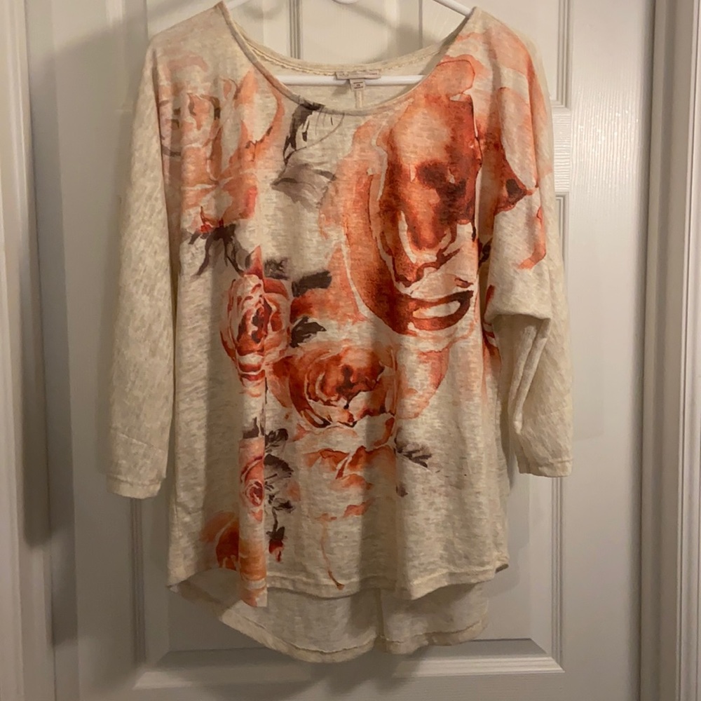 Floral Burnout Top